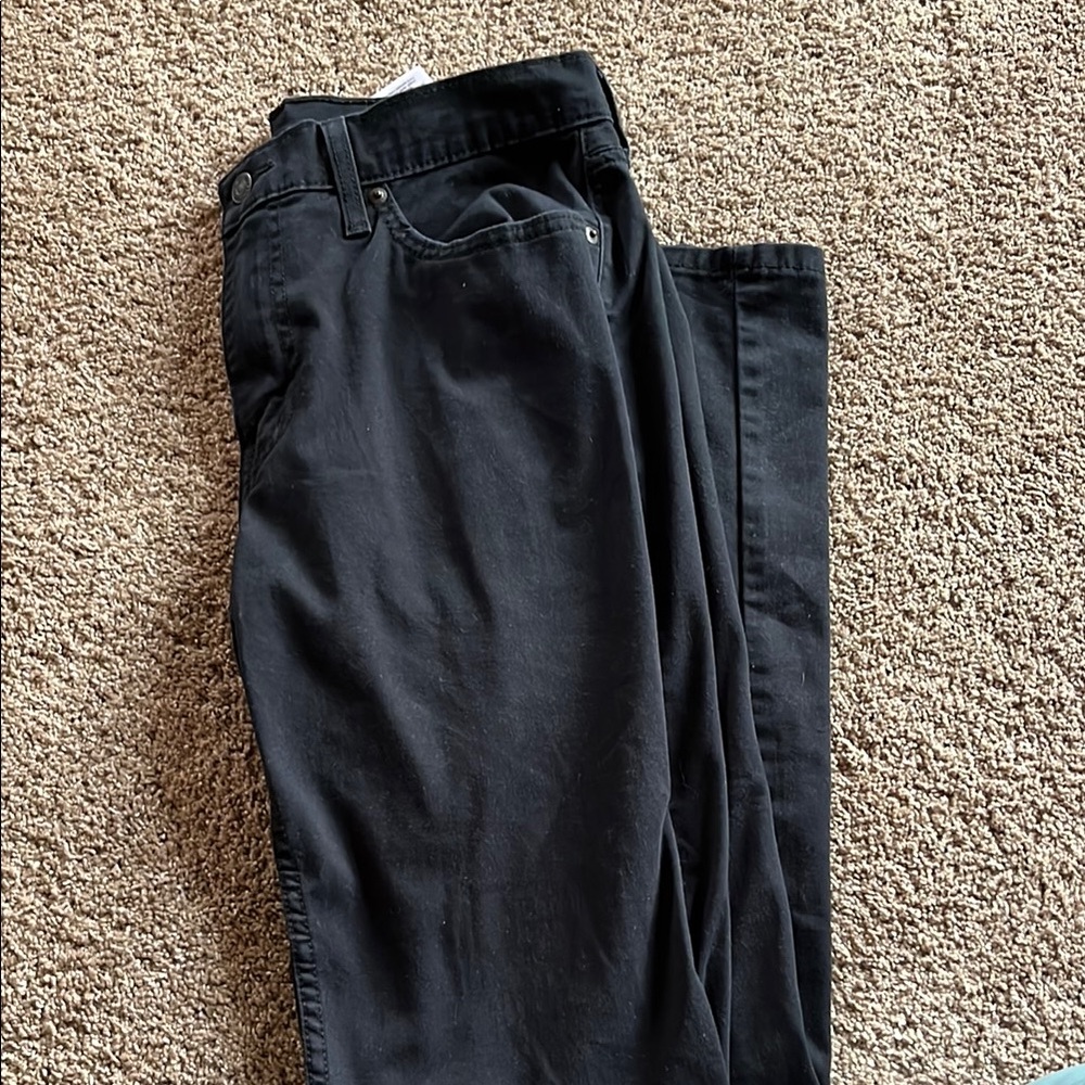 Levi's Black Straight Jeans Smooth Denim